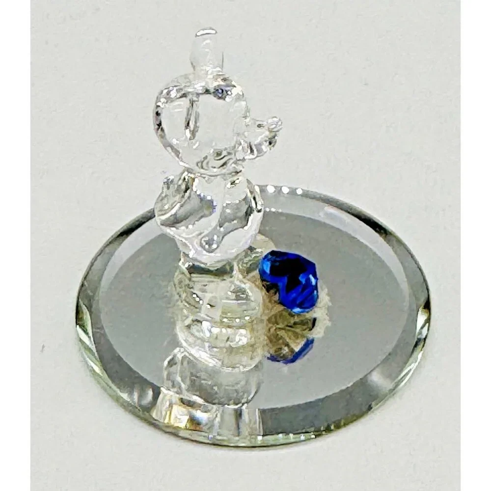 Arribas Crystal Mickey Mouse September Sapphire Rhinestone Birthstone Heart‎
